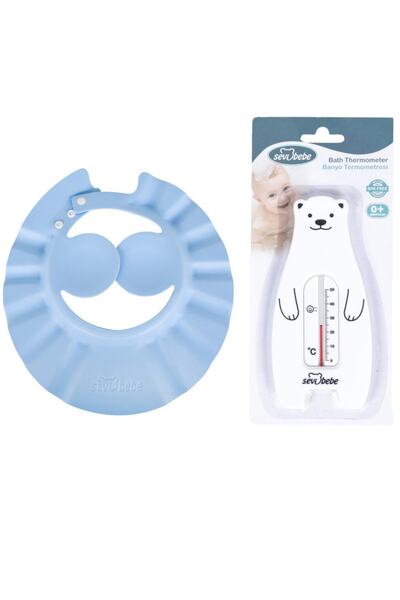 Sevi Bebe Bebek Banyo Seti(banyo Şapkası+banyo Derecesi)