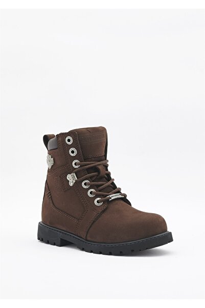 Harley Davidson Cizme Harley-davidson Arles pentru copii din nubuc maro închis