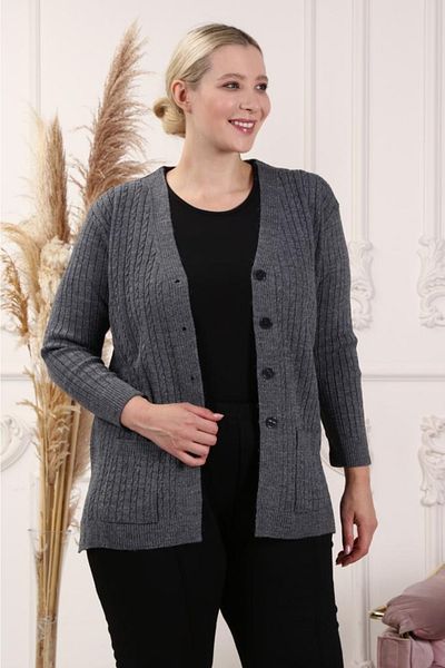 TEK Stylish Quality Burma Pattern Short Classic Cardigan