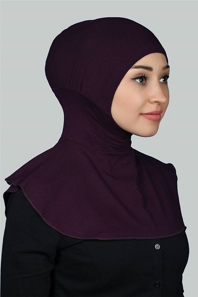 Altobeh حجاب نسائي مع طوق رقبة عملي حجاب - غطاء رياضي - برقوق
