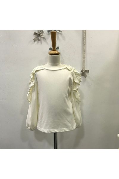 Çikoby Girl's Ruffle Sleeve T-Shirt