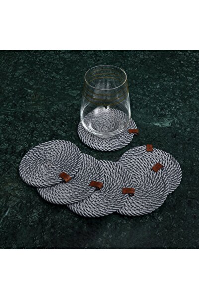 myrope Smoked 6 Pieces Glass Coasters