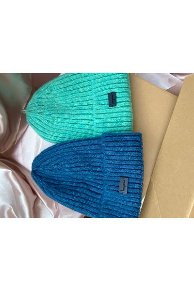 laviyonsa 2-Piece Knitted Wool Winter Beanie
