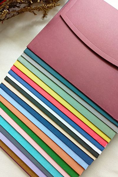Dekorden 14x20 cm. 100 Colorful Luxury Invitation Envelopes