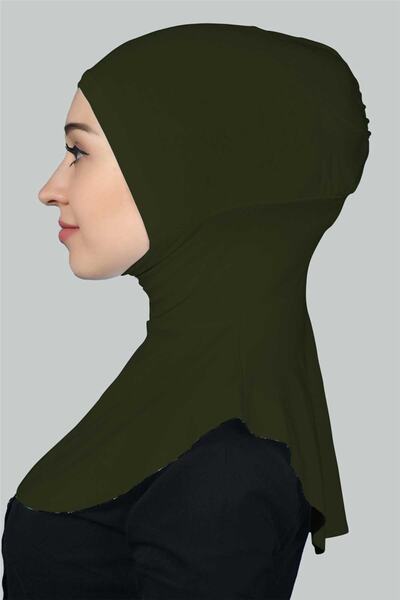 Altobeh Women's Hijab Practical Neck Collar Hijab - Sportsman Bonnet - Khaki