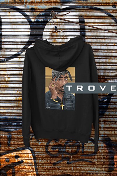 TROVE Unisex Γυναικεία Ανδρικά 2pac Tupac Shakur Thug Life Μπροστινό και Πίσω...