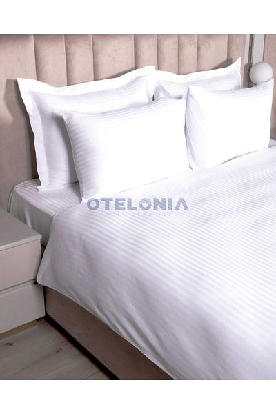 Otelonia Set cuvertură de pilota dublă din satin de bumbac din seria Hotel