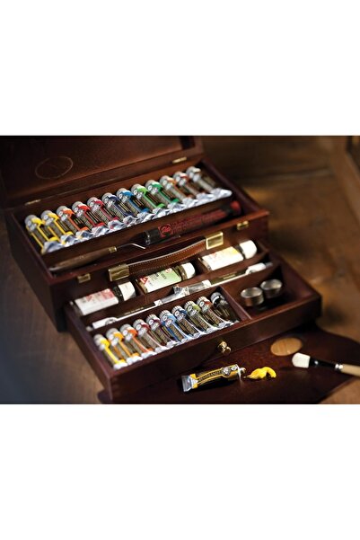 Rembrandt Yağlı Boya Takımı Box Master 10 X 15 Ml + 12 X 40 Ml + 2 X 60 Ml + 13 Aksesuar (ahşap Kutu)