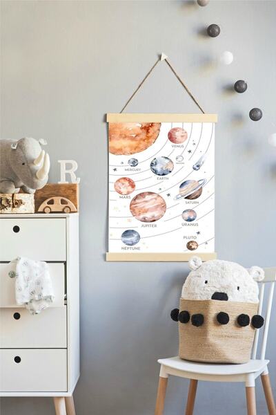 Duende Sticker - Galaksi Temalı Askılı Kanvas Poster