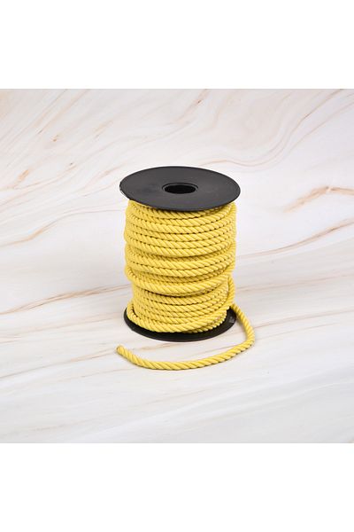 myrope Twisted Cord 50 Meters Rope Rope 6mm Color Yellow Color
