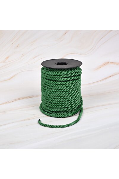 myrope Bükümlü Kordon 50 Metre Halat Ip 6mm Renge Renk Yeşil Renk