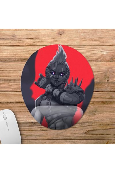 Pixxa مجموعة لوحة ماوس لدعم المعصم مكونة من 3 قطع من Overwatch 2 - Junker Queen