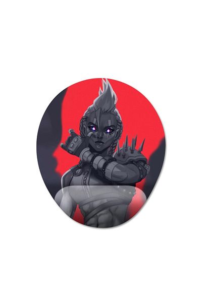 Pixxa مجموعة لوحة ماوس لدعم المعصم مكونة من 3 قطع من Overwatch 2 - Junker Queen