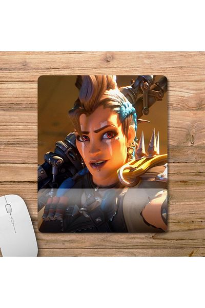Pixxa لوحة ماوس مدعومة للمعصم من Overwatch 2 - Junker Queen - موديل 2