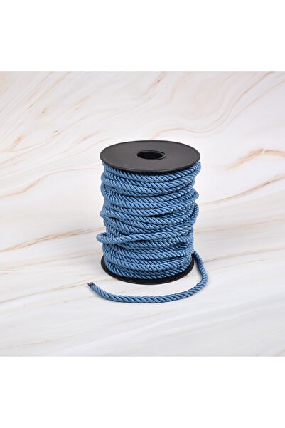 myrope Bükümlü Kordon 50 Metre Halat Ip 6mm Renge Renk Kot Mavi Renk