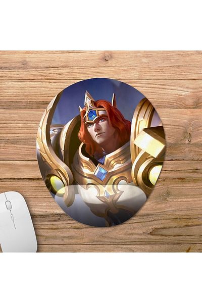 Pixxa Mobile Legends - موديل لوحة ماوس تيجريال مع دعم للمعصم - 3 بيضاوي