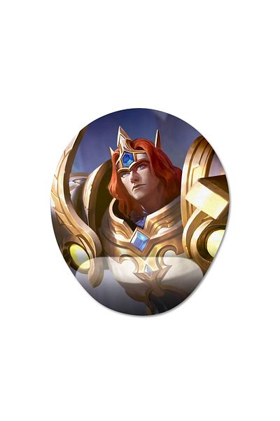 Pixxa Mobile Legends - موديل لوحة ماوس تيجريال مع دعم للمعصم - 3 بيضاوي