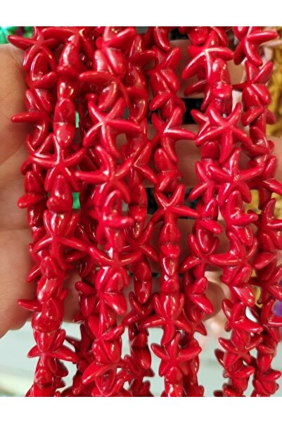 RLX BUJİTERİ Sea Star Bead Sequence Piatra Naturala Culoare Rosie