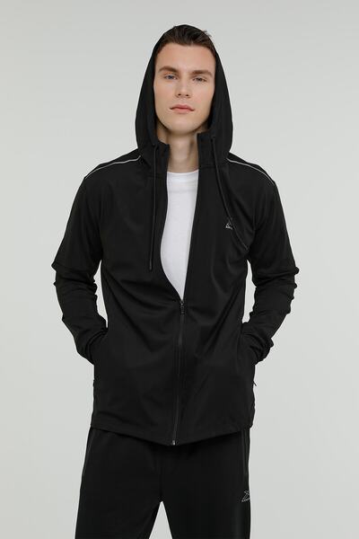 Kinetix M-sn730 Lıam Full Zıp Hoo Siyah Erkek Eşofman Üstü