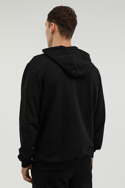 lumberjack M-sn72 Basic Full Zip Hoo Μαύρη ανδρική φόρμα