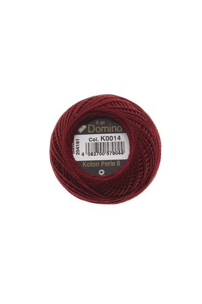 domino خيط تطريز كوتون بيرل 8 جرام رقم: 8 - K0014