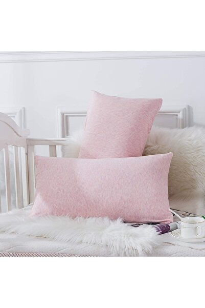 İzgi Concept Bebek Yastık Kılıfı Seti 2 Adet Pembe %100 Pamuklu Kapaklı 35x45 - Premium Quality Baby Pillow Cover