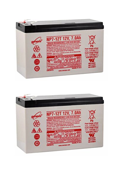 Genesis Np7-12 12volt 7amper Ups Aküsü 2li Set