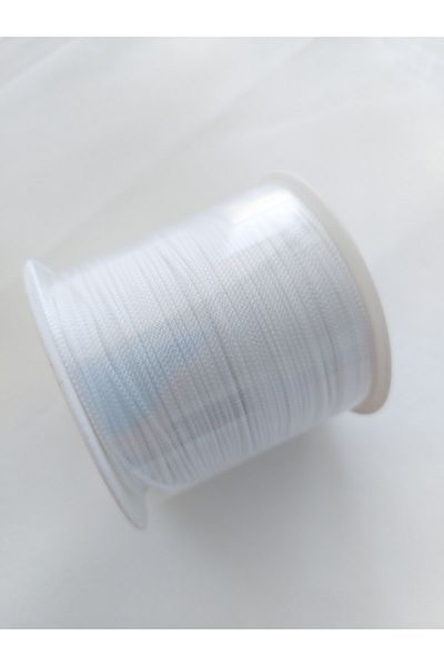 Bonanka White Color 100 Meters Parachute Macrame Bracelet Knitting Rope (1.0 MM)