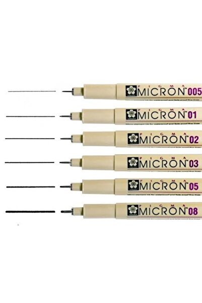 Sakura Pigma Micron Technical Drawing Pen Set of 7