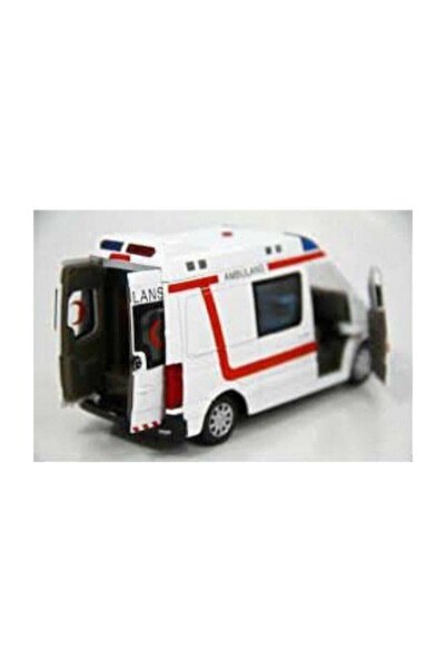 matchbang Çekbırak Işıklı Sesli 1:32 Ambulans Cp-64465-amblns