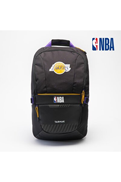 Decathlon حقيبة ظهر لكرة السلة باللون الأسود من NBA Lakers - 25 لتر