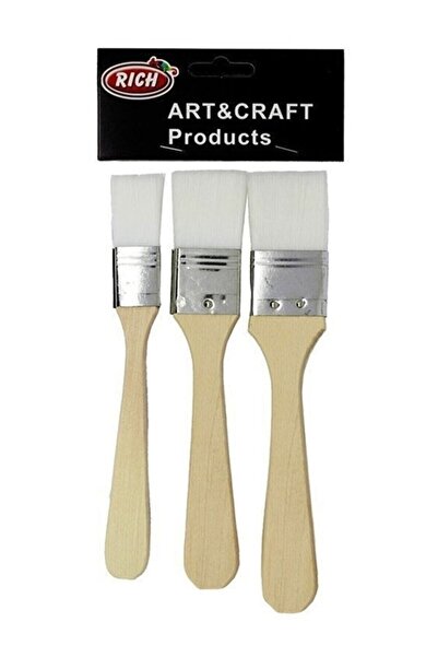 Rich Fırça Ekonomik Set Beyaz Kıl 3 Lü