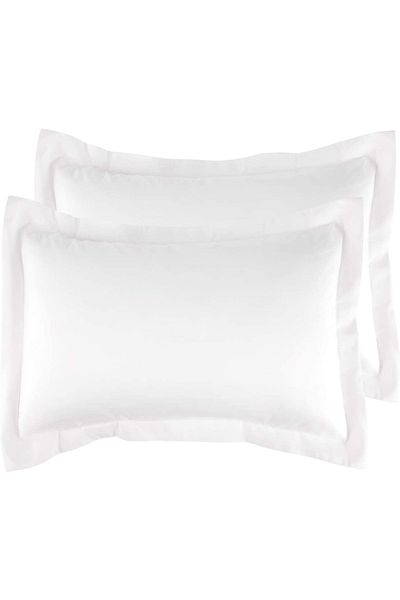Tinybabyconcept 100% βαμβακερή μαξιλαροθήκη 2 τεμαχίων 50x70 cm Διακοσμητικό, αναπνεύσιμο ύφασμα λευκό χρώμα