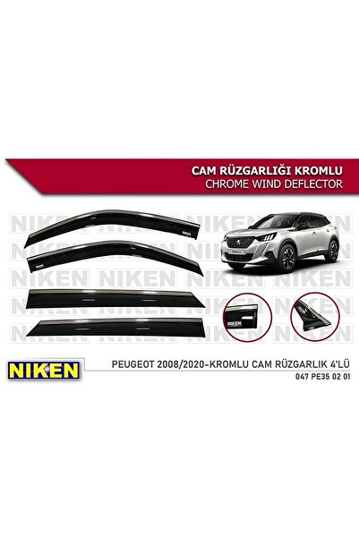 Niken Peugeot 2008 2020 2021 2022 2023 Kromlu Cam Rğzgarlıgı Araca Özel