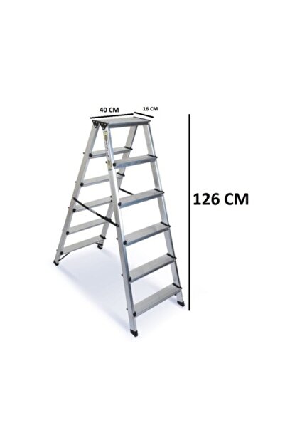 Skyline Skylıne 6 6 Çift Çıkışlı Ev Tipi Alüminyum Merdiven Sky Gold