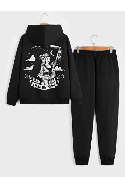 Deocept Unisex Hold Me Hooded Sweatshirt and Sweatpants Combination