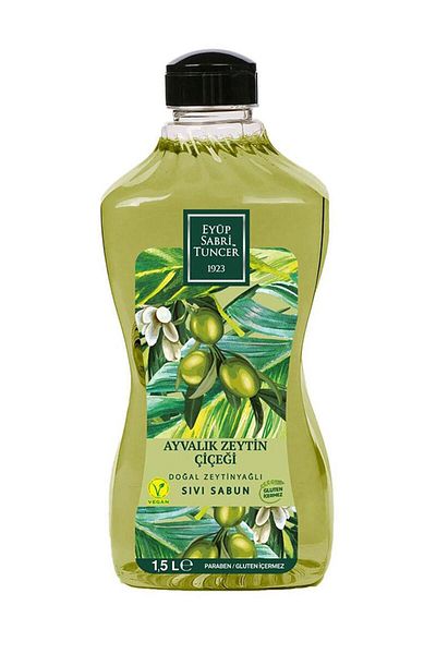 Eyüp Sabri Tuncer Ayvalık Olive Flower 1.5 Liter Liquid Soap with Natural Olive Oil