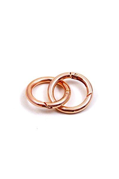 yfhobi 2 Adet - 35 Mm Rose Kaplama Yuvarlak Kilitli Kanca