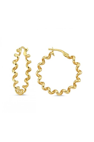 Koçak 14 Ayar Burgu Halka Altın Küpe