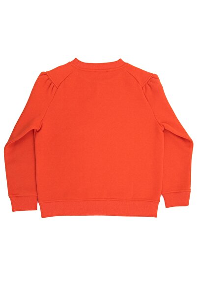 Ozmoz By Mukadder Özden Boy's Recycle Cotton Orange Sweatshirt