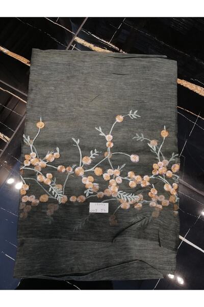 19V69 ITALIA Organze Nakış Ithal Ipek Cotton Seri Şal Askısı Ve Hediyelik Set...