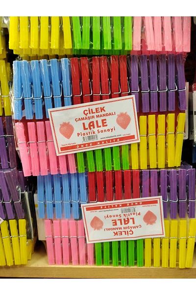 lale plastik 144 Pcs Clothes Pegs