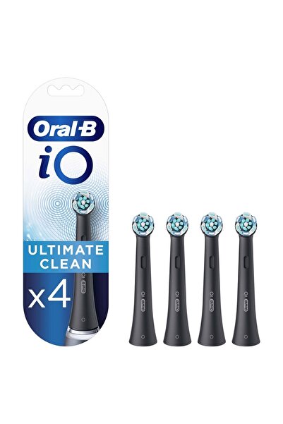 Oral-B Io Ultimate Clean Diş Fırçası Yedek Başlık 4'lü Siyah