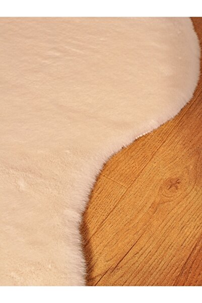 Tappeto Rex Tavşanı Dekoratif Çift Kafa Peluş Post Krem tüy Yüksekliği