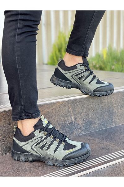 FLY STEP Ανθεκτικά στο κρύο χειμερινά παπούτσια πεζοπορίας Sneaker κοντά μποτάκια μαύρα χακί