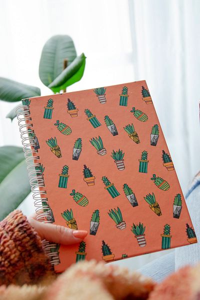 CoNotes Hard Cover Spiral Checked Notebook