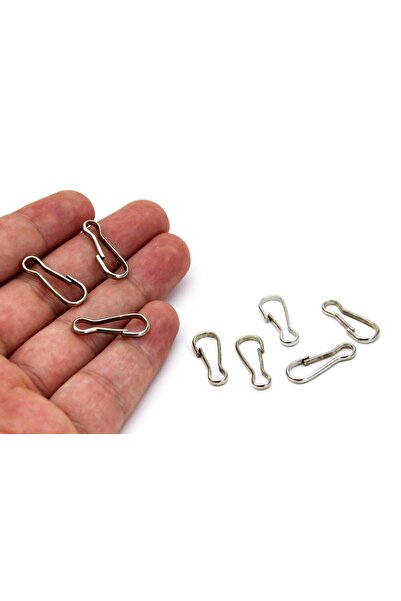 yfhobi 40 Adet - 8x22 Mm Nikel Kaplama Kapalı Kanca