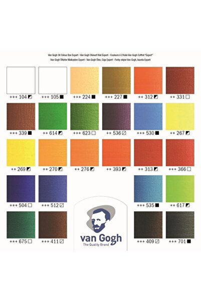 Van Gogh Yağlı Boya Seti Expert Box 24x20ml, 2x60ml + Aks. (ahşap Kutu)