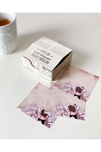 Bikutumutluluk Başaracaksın Kitap Kurduna Hediye Küp Notluk