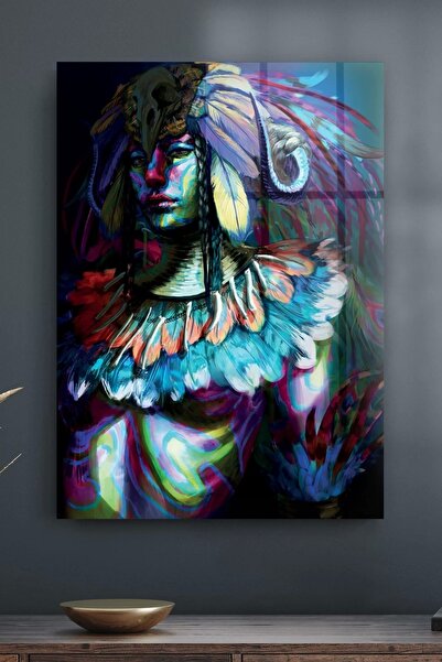 Decovetro Tablou de sticlă Abstract Woman Shaman